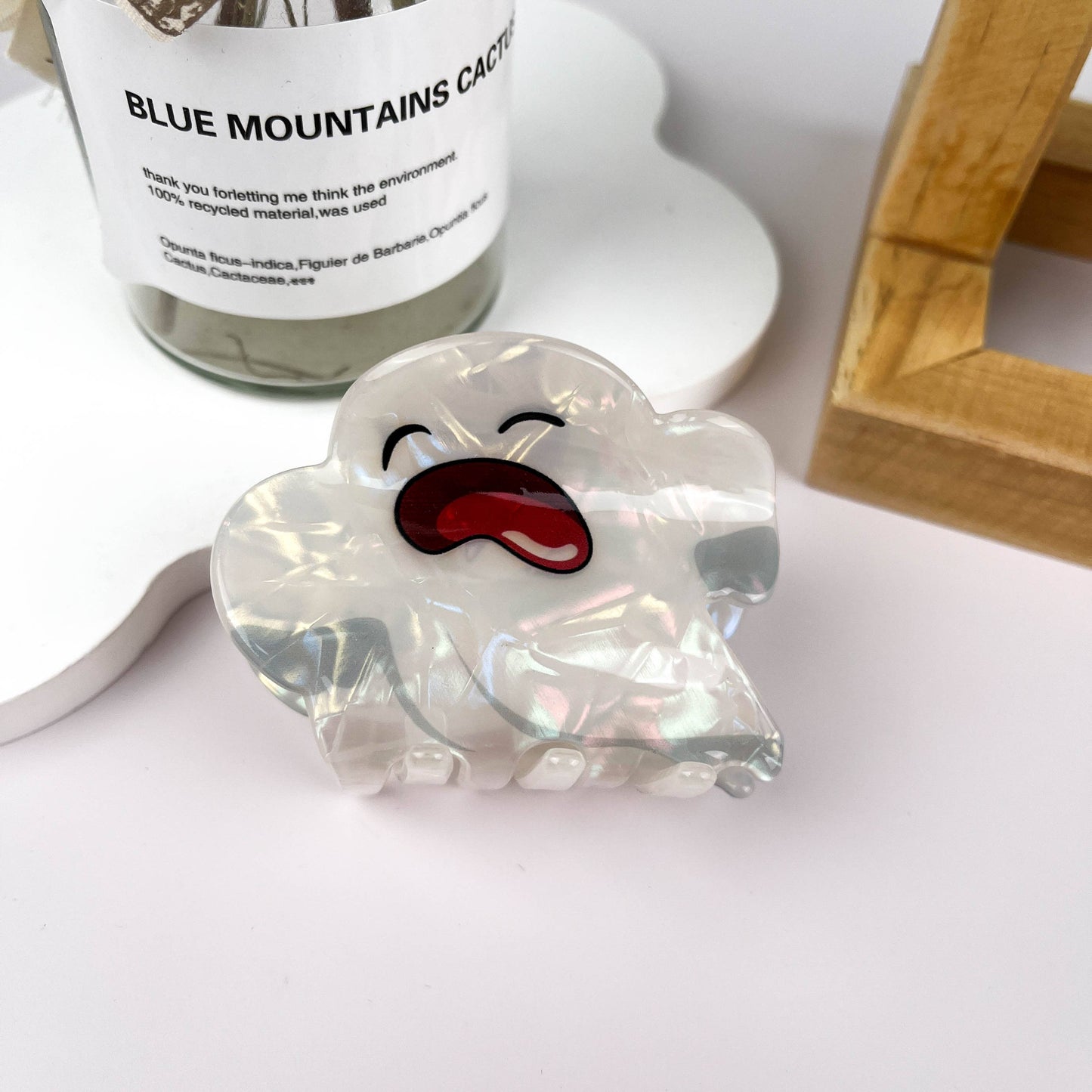 White Ghost Hair Clip