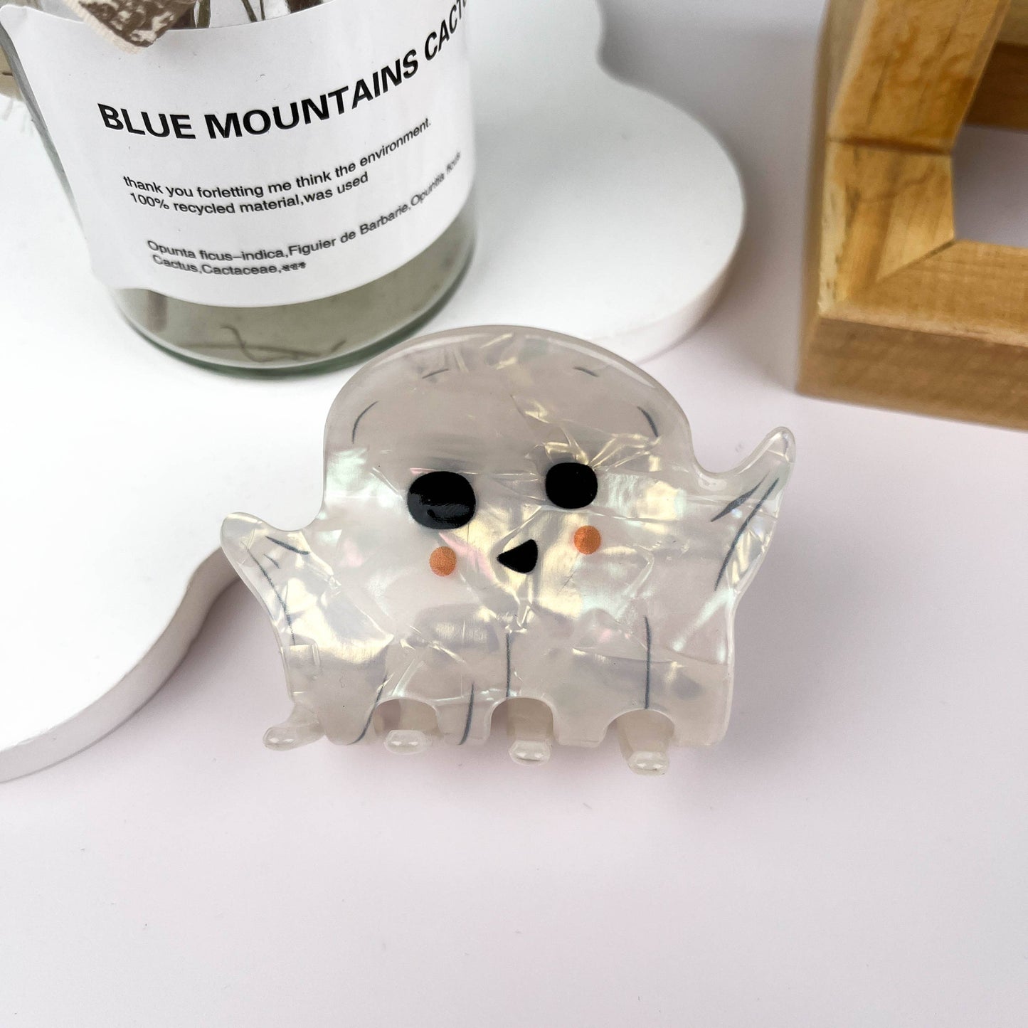 White Ghost Hair Clip