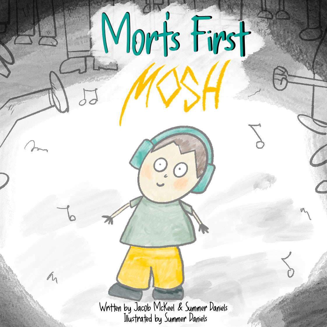 Mort's First Mosh children's book cover, by Summer Daniels and Jacob McKeel