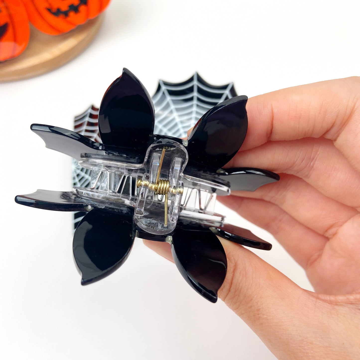 3" Halloween Cute Bat Hair Clips