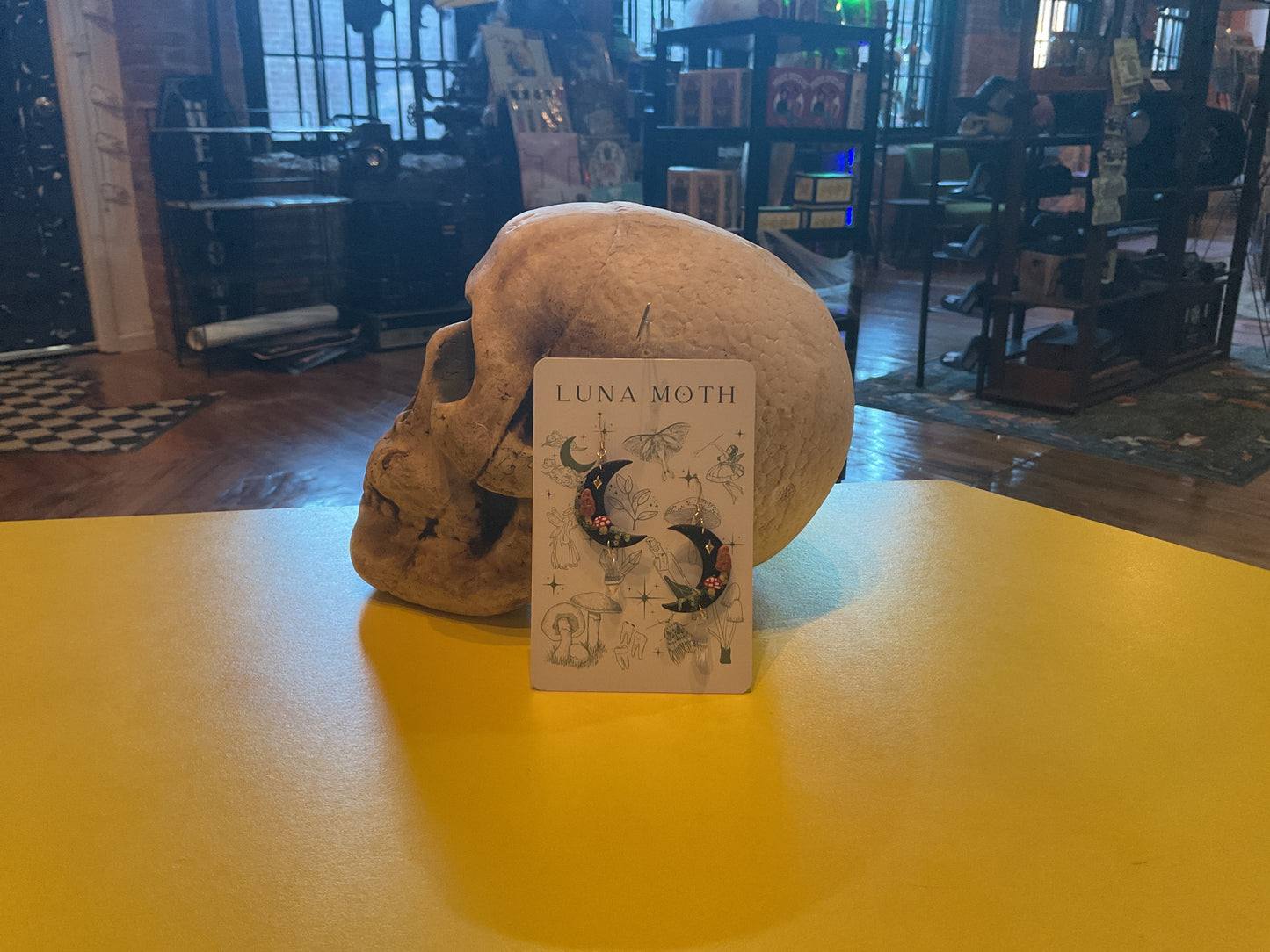 Mushroom Moon Earrings