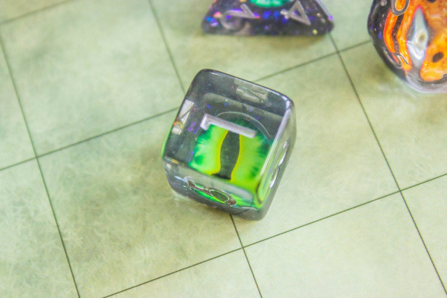 Inclusion Multi-Coloured Evil Eye Dice Set