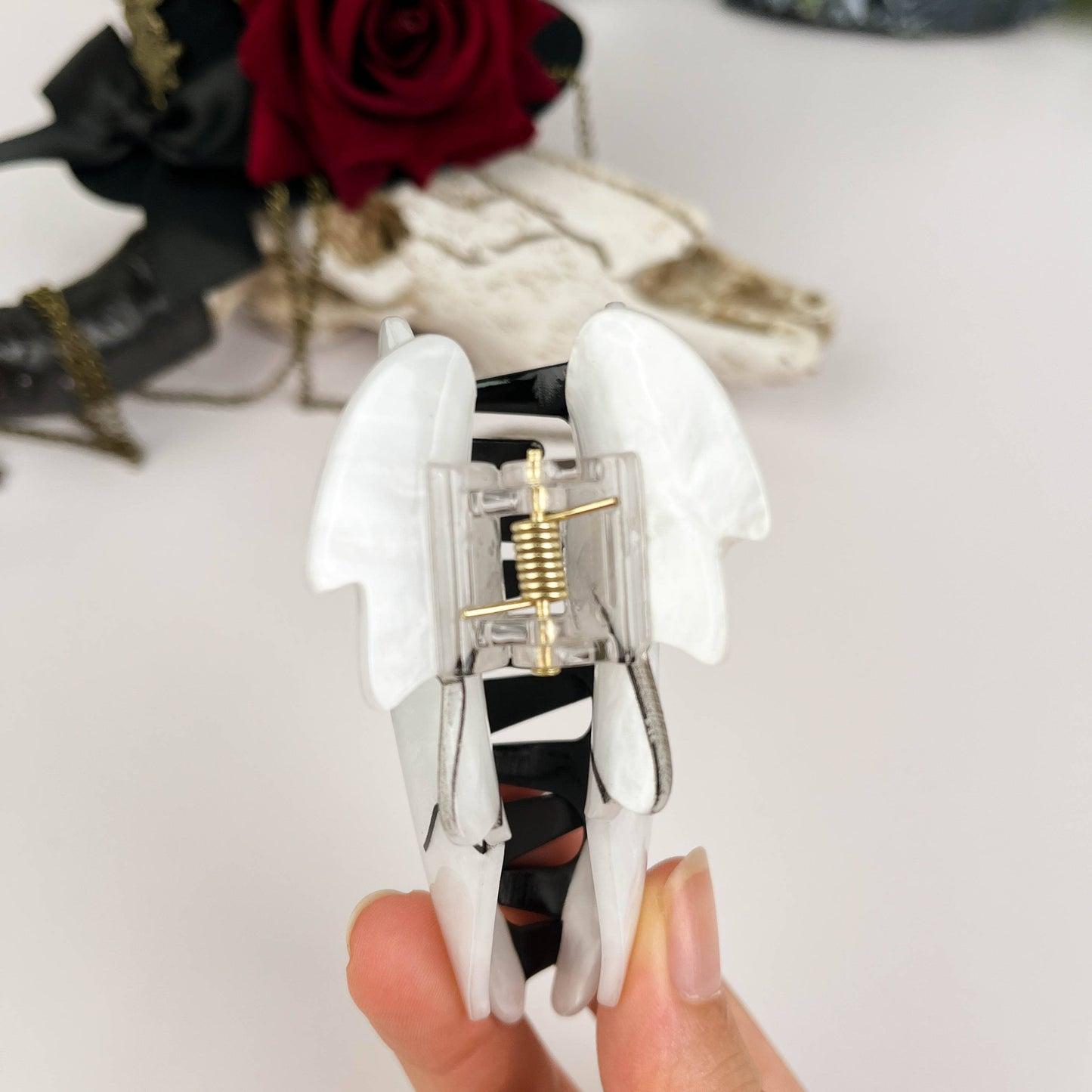 Halloween White Ghost Hair Claw Clip