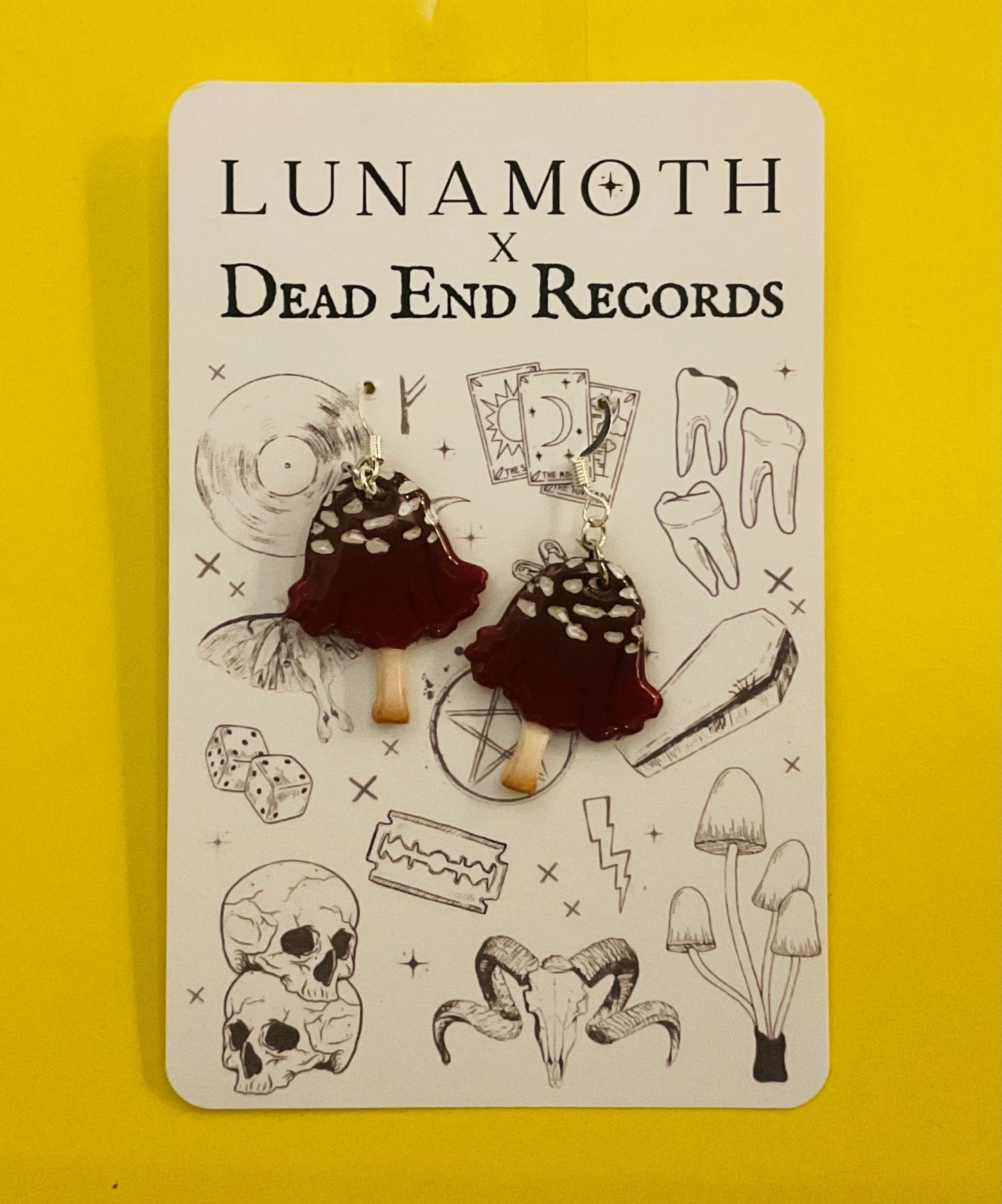 Red Mushroom Earrings