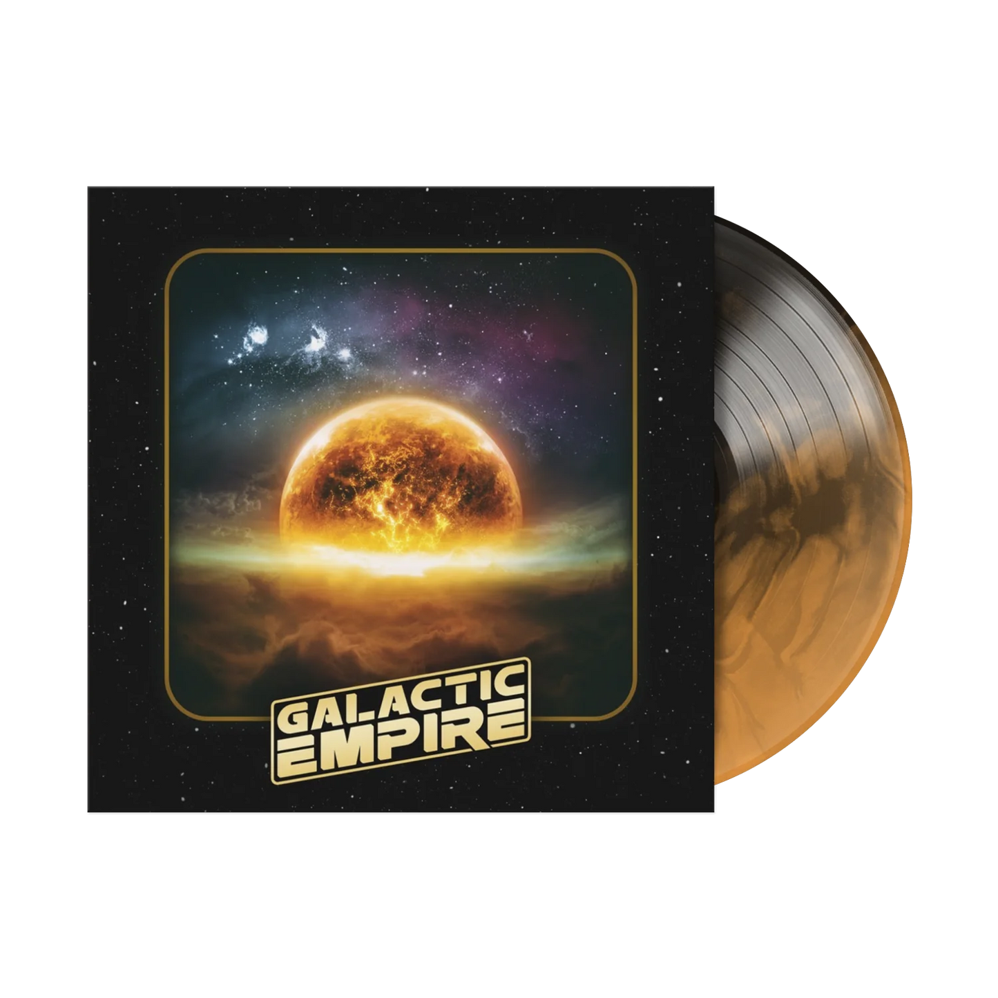 Galactic Empire - Self-Titled Black & Halloween Orange Galaxy Vinyl LP