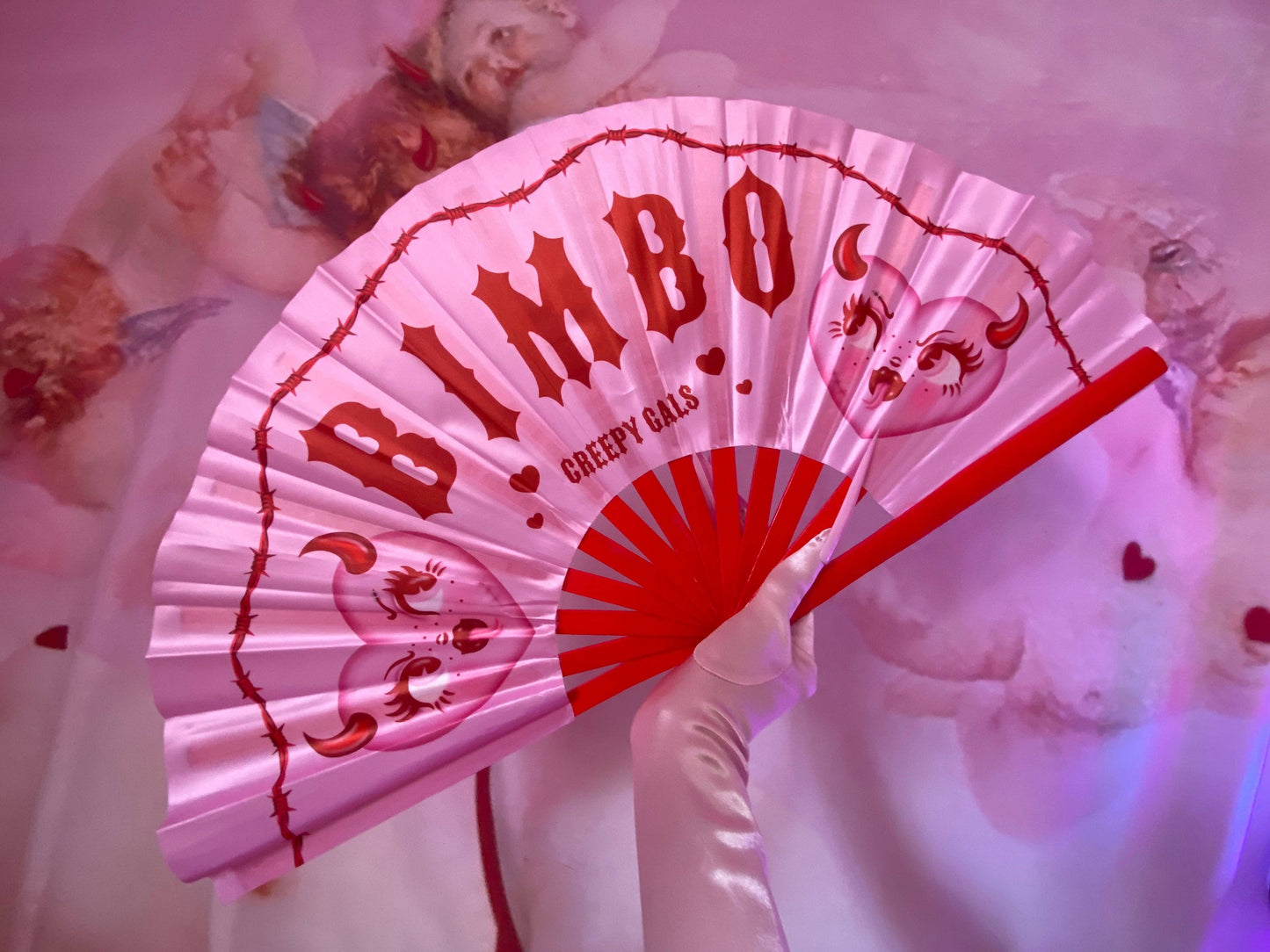 Pink Bimbo Rave Fan