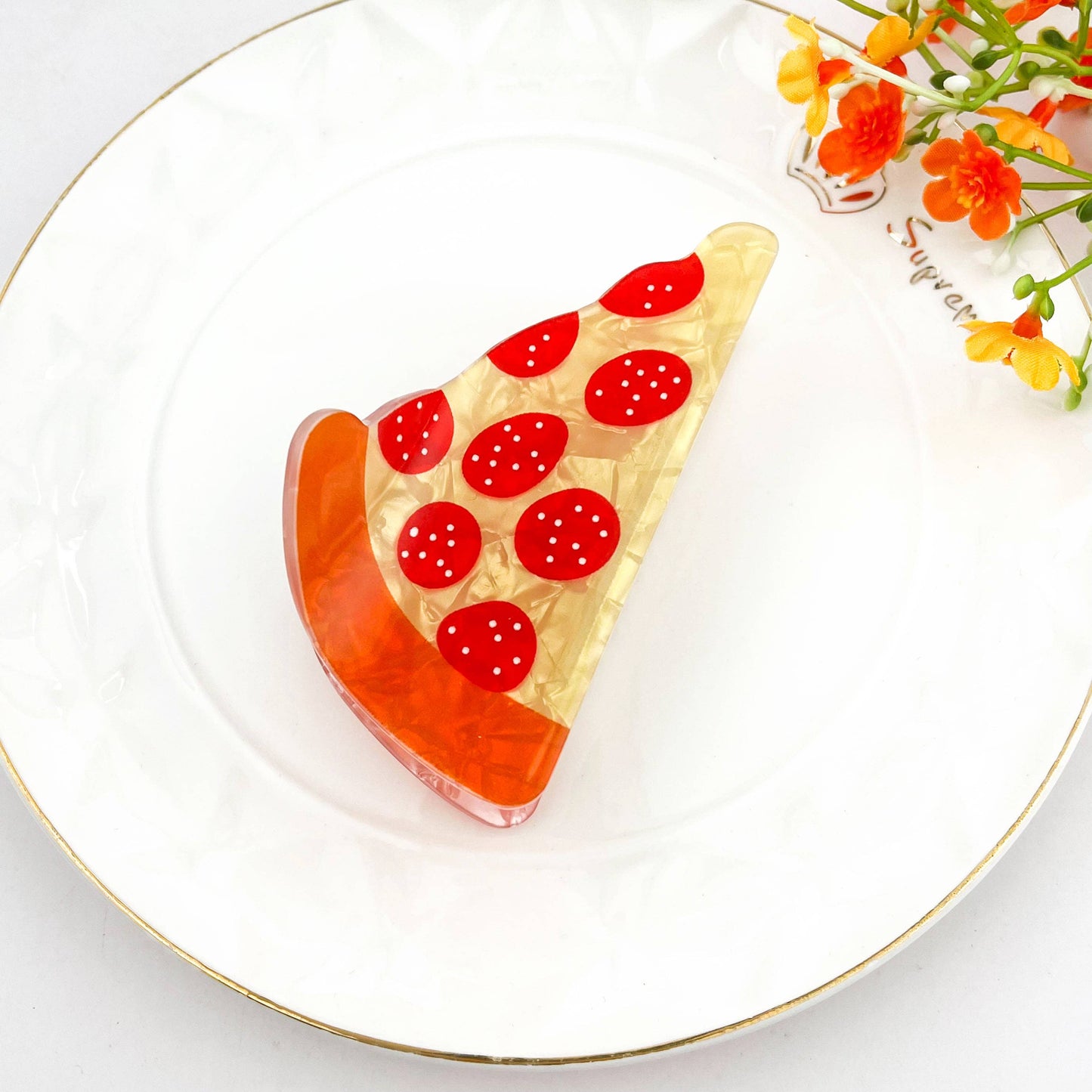 Pizza Food Hair Claw Clip