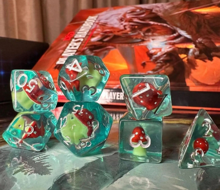 Inclusion Dice Set - Mushroom