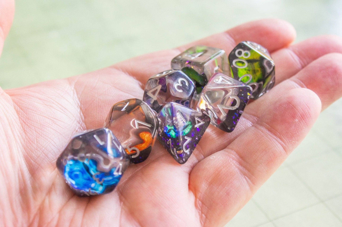 Inclusion Multi-Coloured Evil Eye Dice Set