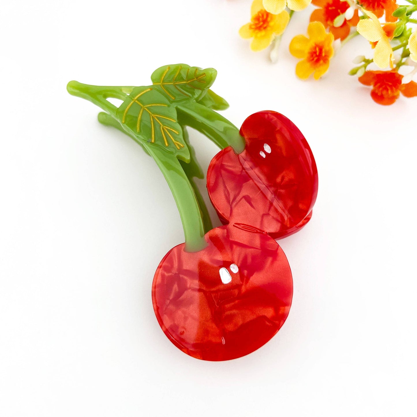 Original Juicy Cherry Acetate Fruit Hair Claw Clip