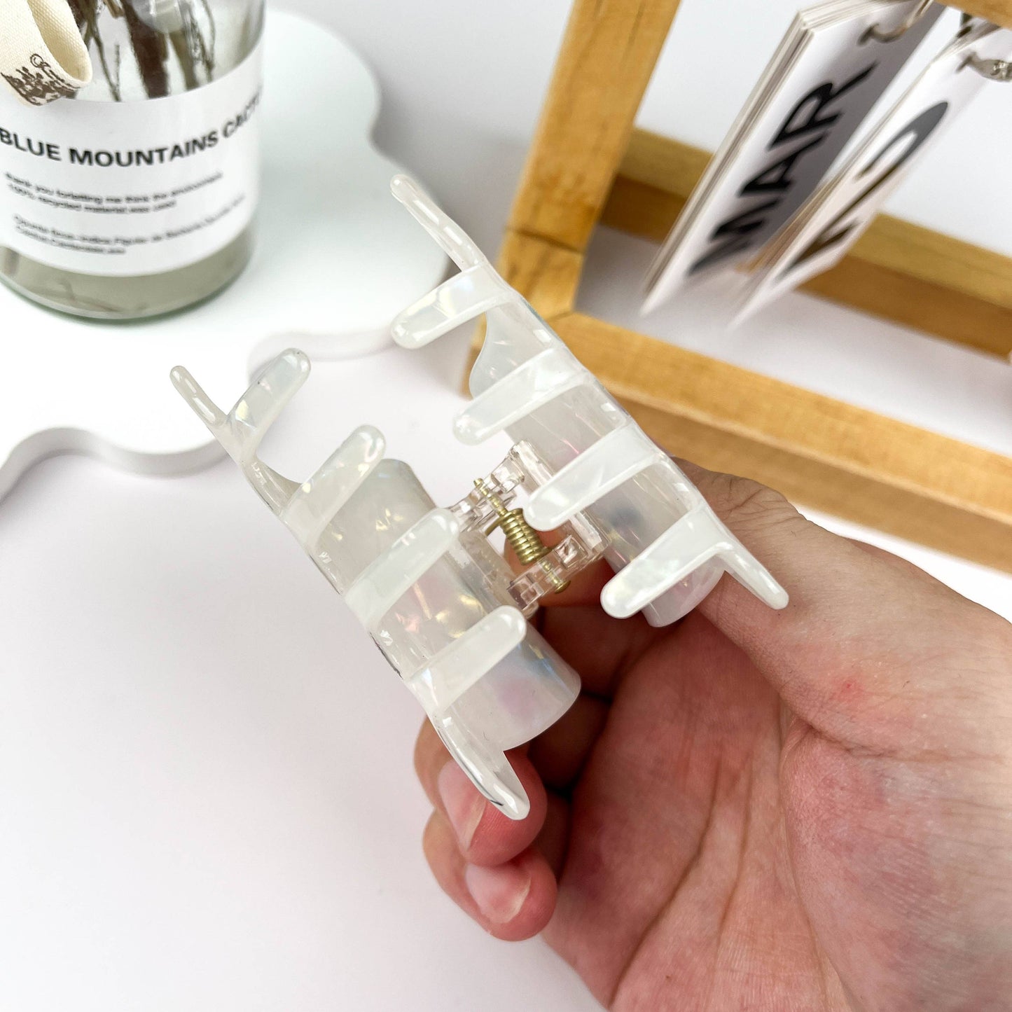 White Ghost Hair Clip