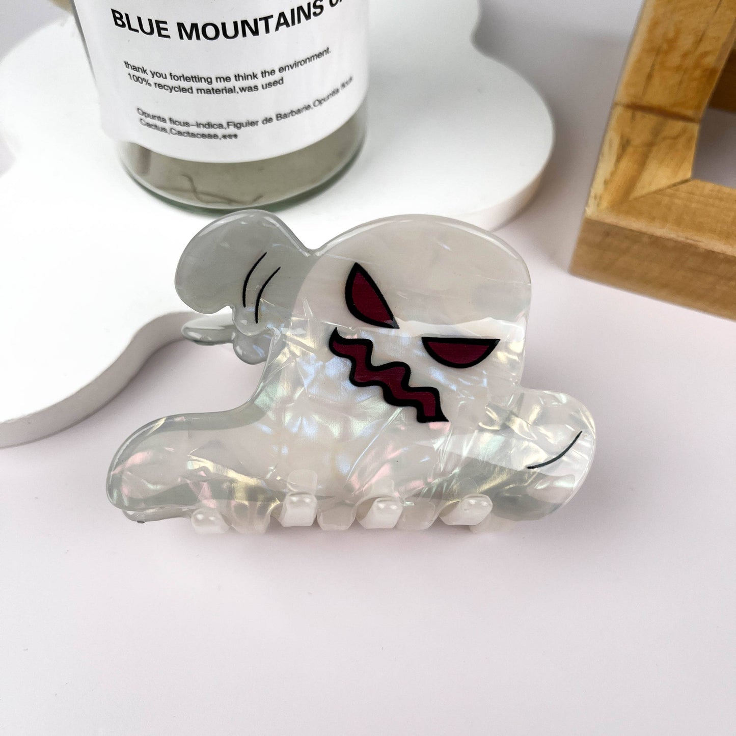 White Ghost Hair Clip