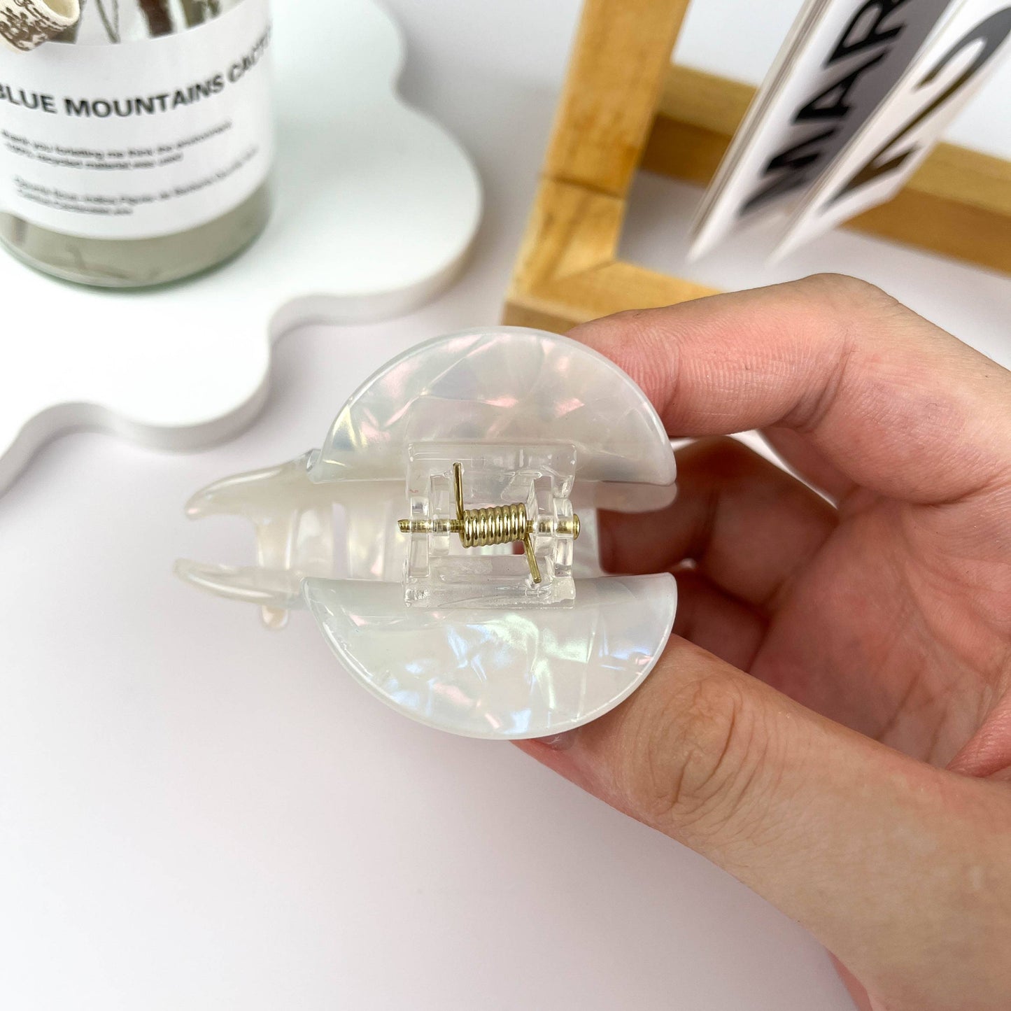 White Ghost Hair Clip