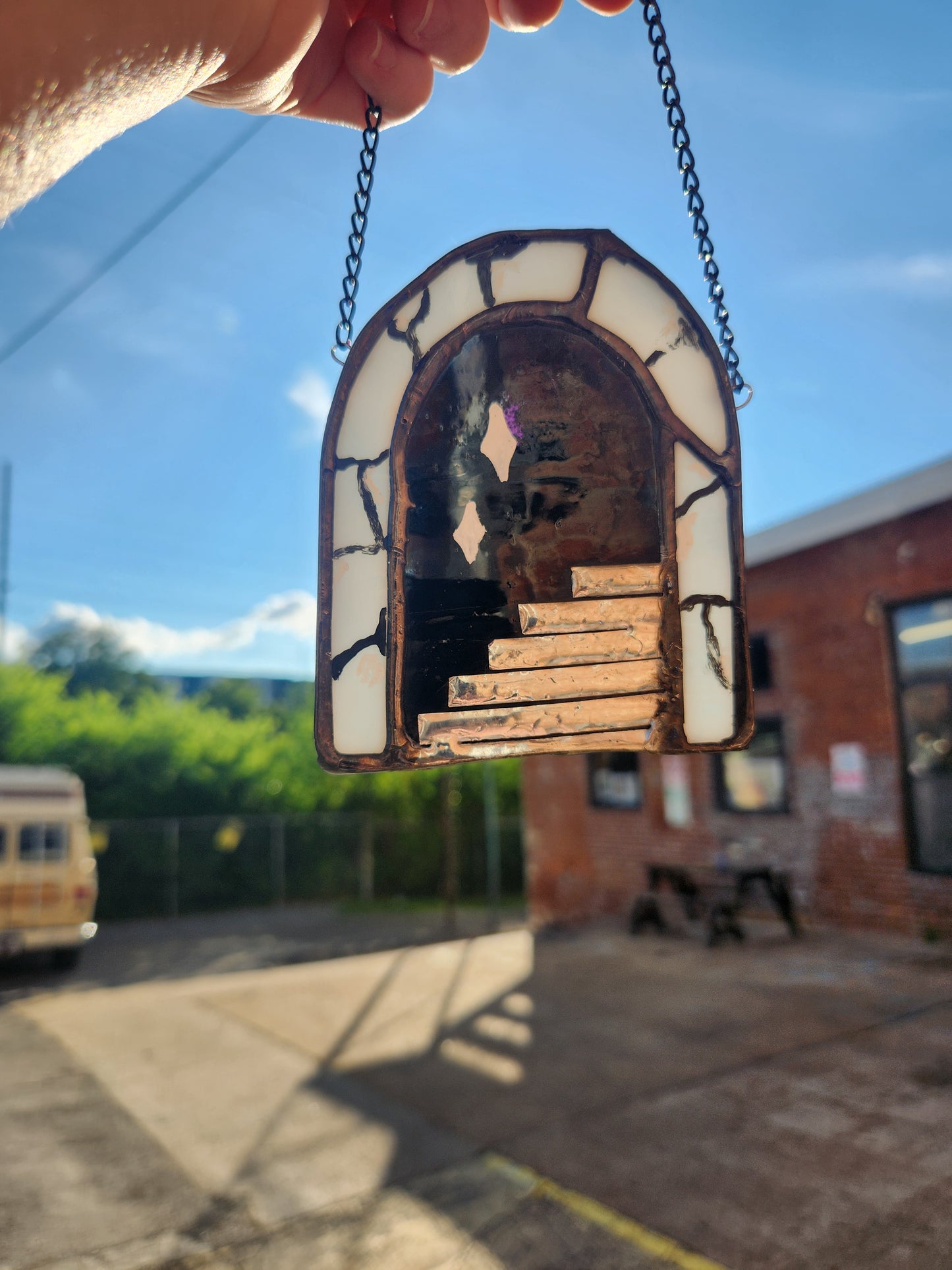 Dimension Door Stained Glass