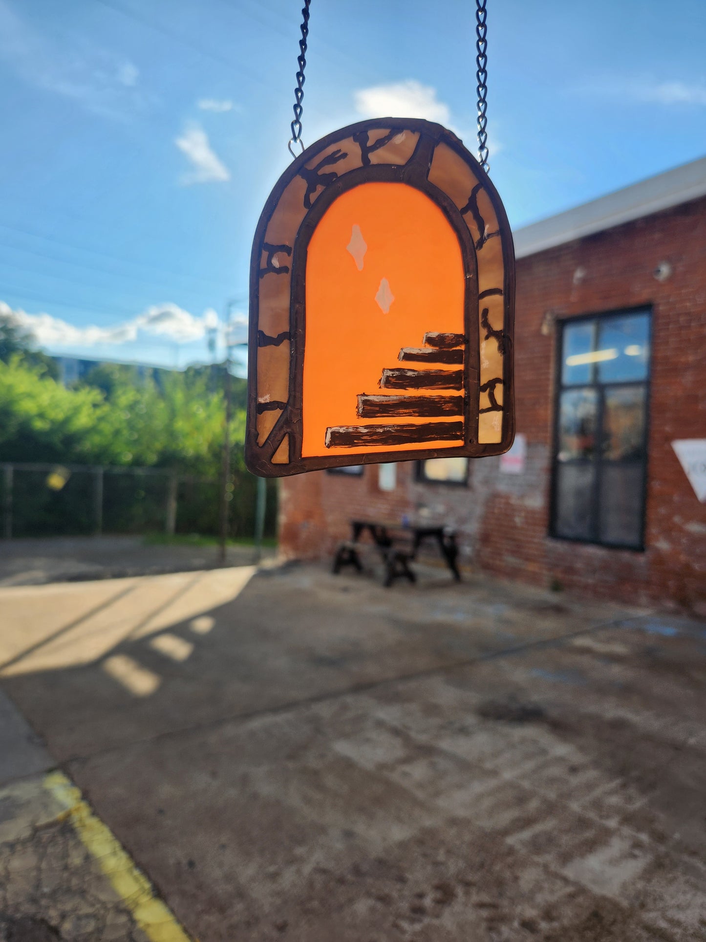 Dimension Door Stained Glass