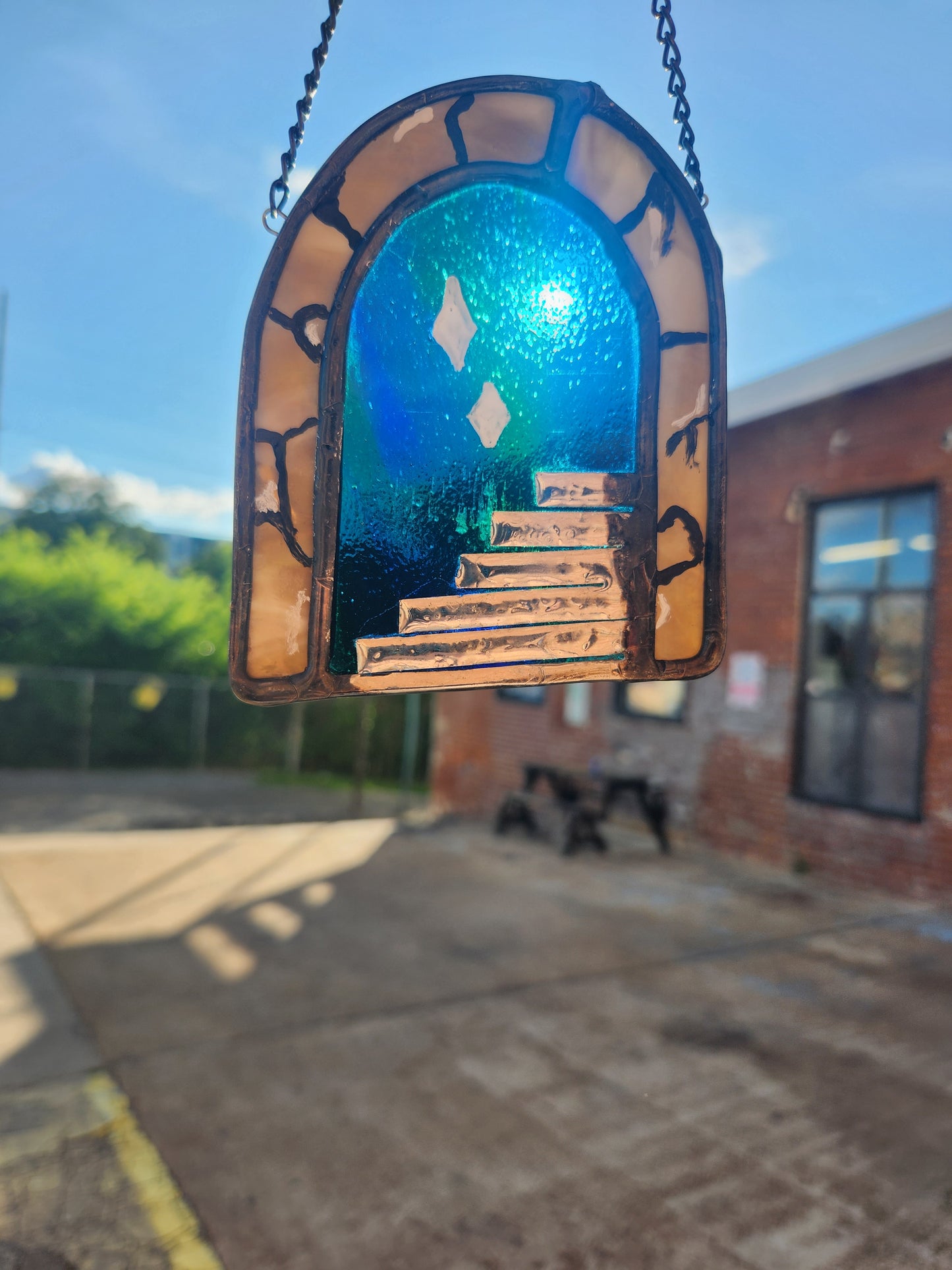 Dimension Door Stained Glass