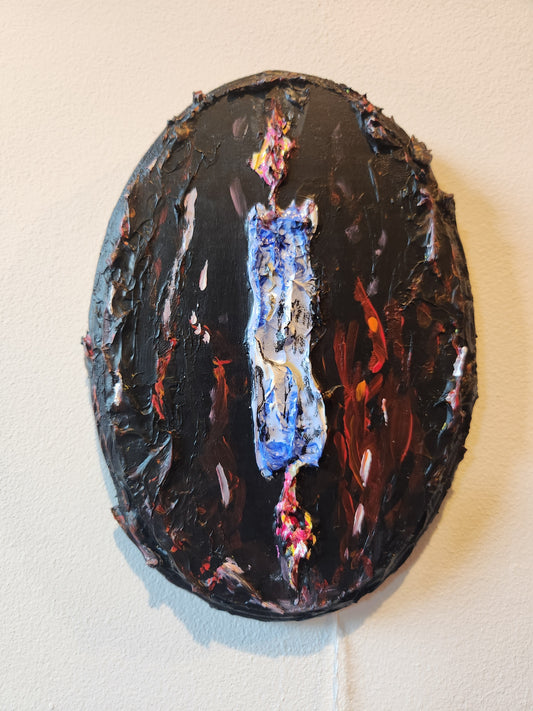 Burning at Both Ends Art Piece