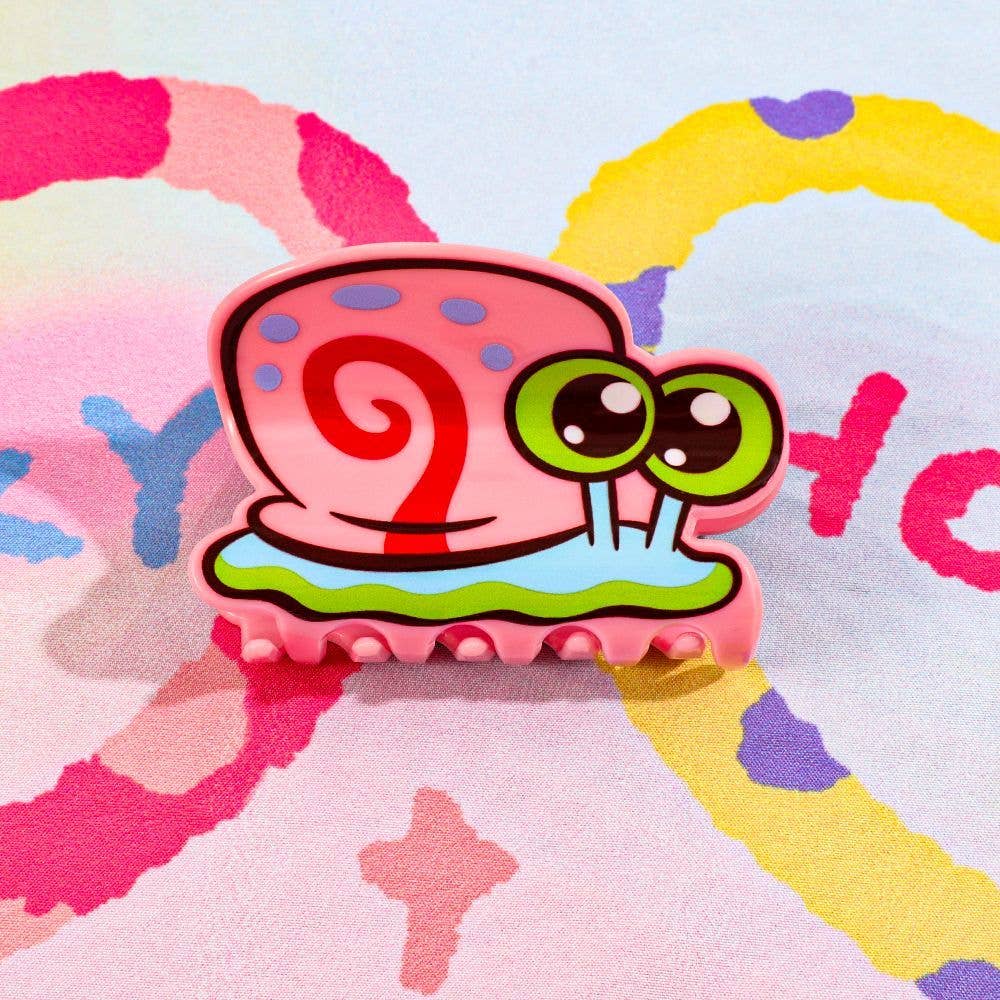 Pink Snail Hair Claw Clip