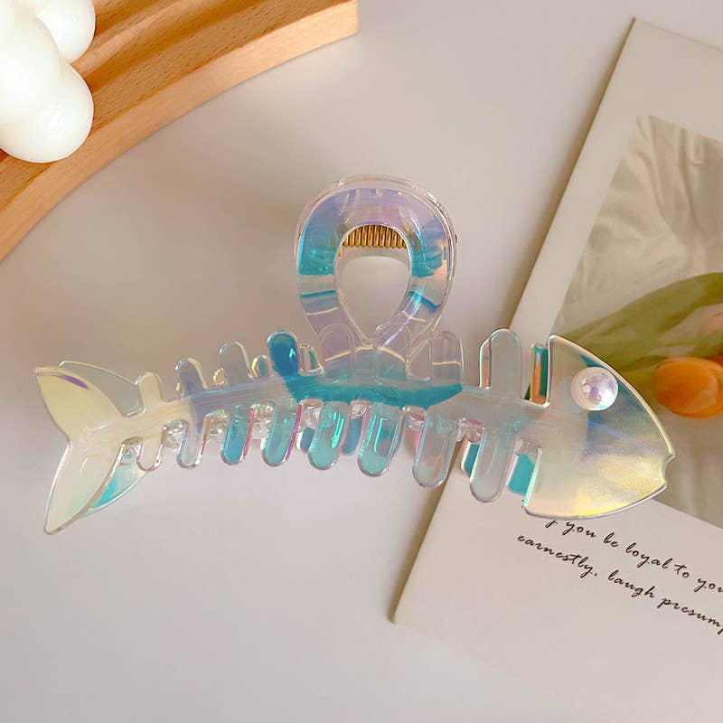 Fishbone Hair Claw Clips