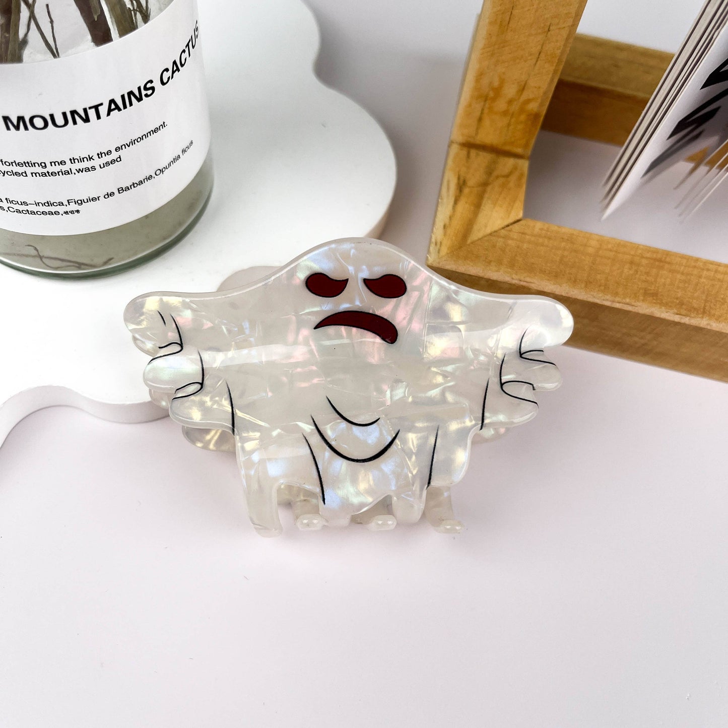 White Ghost Hair Clip