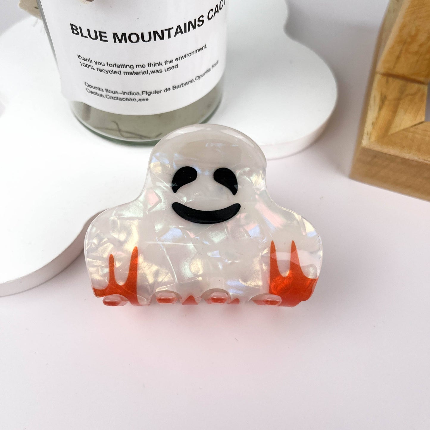 White Ghost Hair Clip