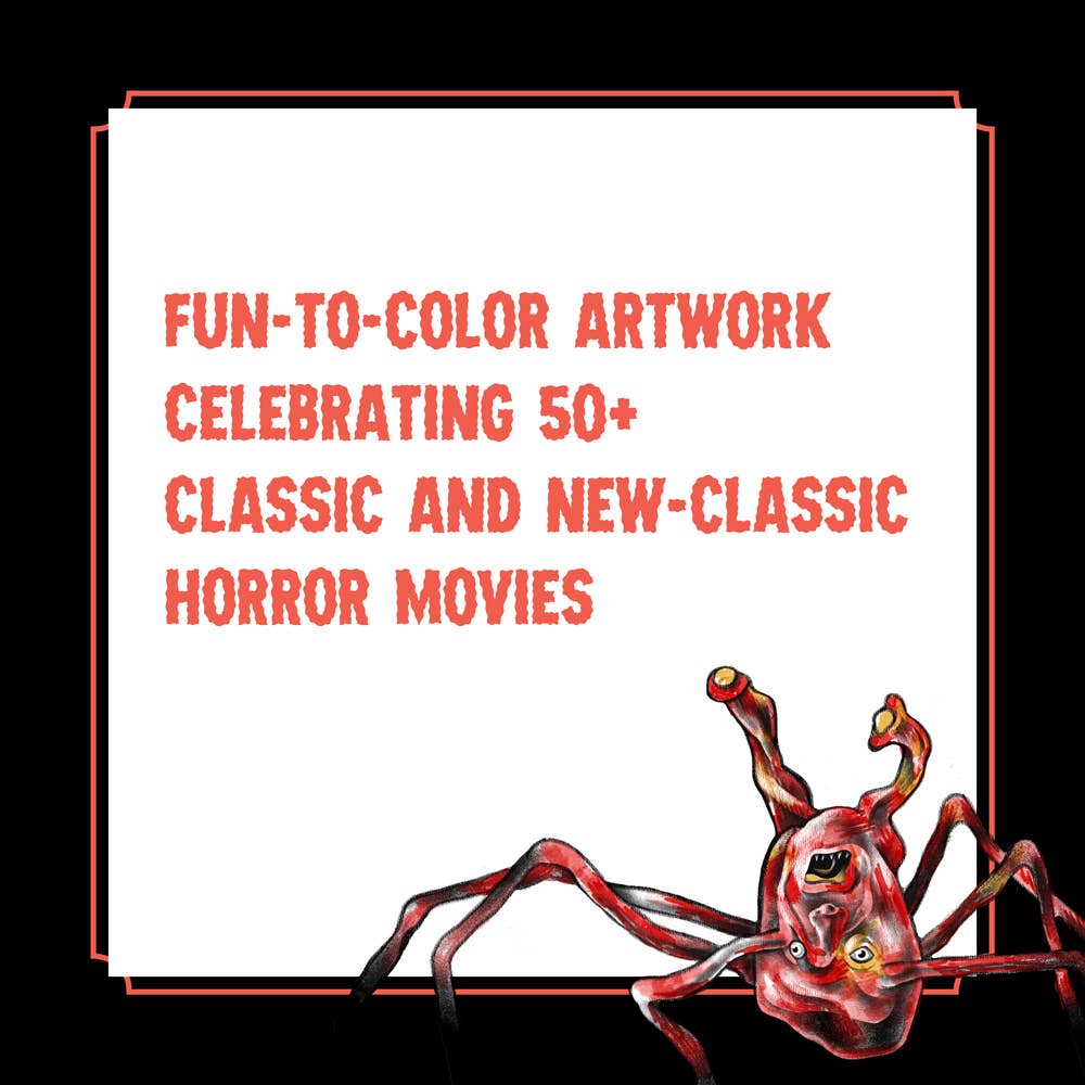 Classic Horror Movies Coloring Book