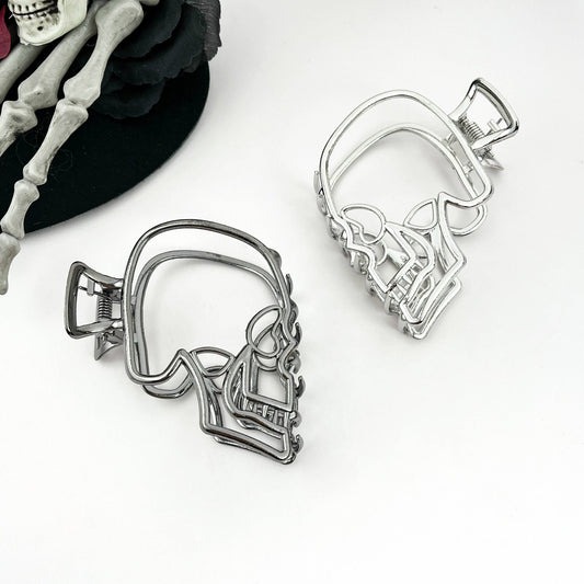 Hollow Skull Halloween Hair Claw – Spooky Style