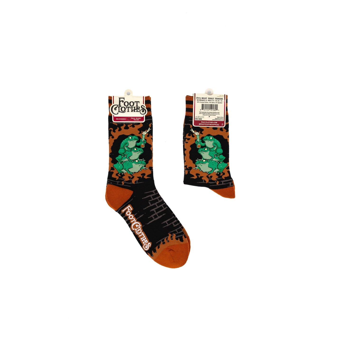 Frogs Against Fascism Crew Socks