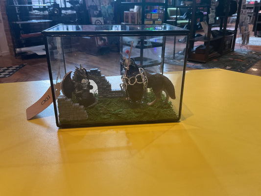 Battle Beetle Taxidermy