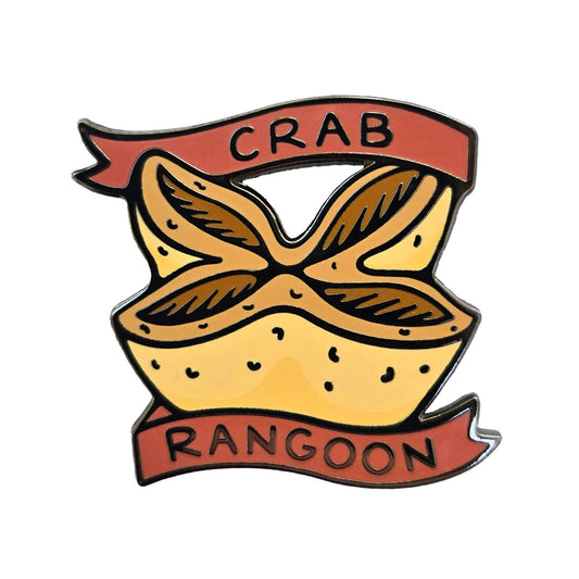 Crab Rangoon Enamel Pin