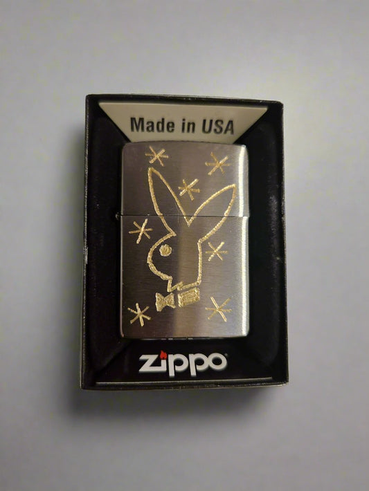 Hand Engraved Zippo Lighter - Bunny