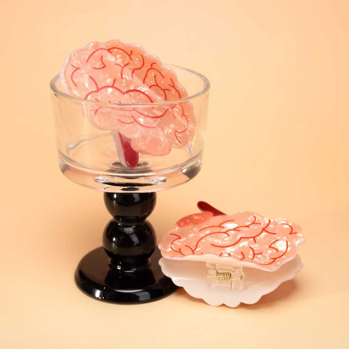 Brain  Hair Claw Clip