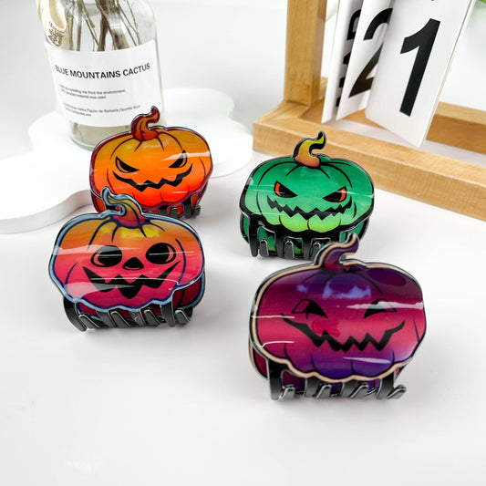 Pumpkin Hair Claw Clip