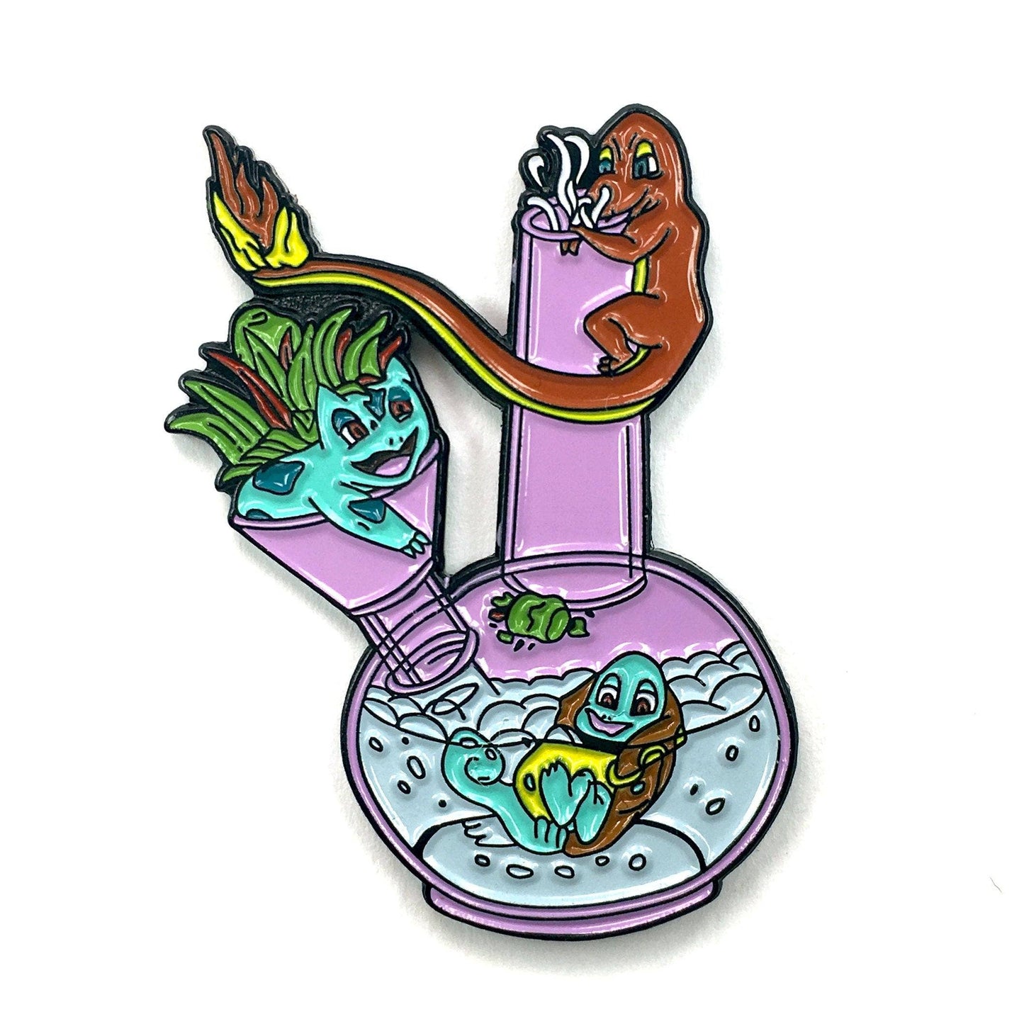 Trifecta Enamel Pin