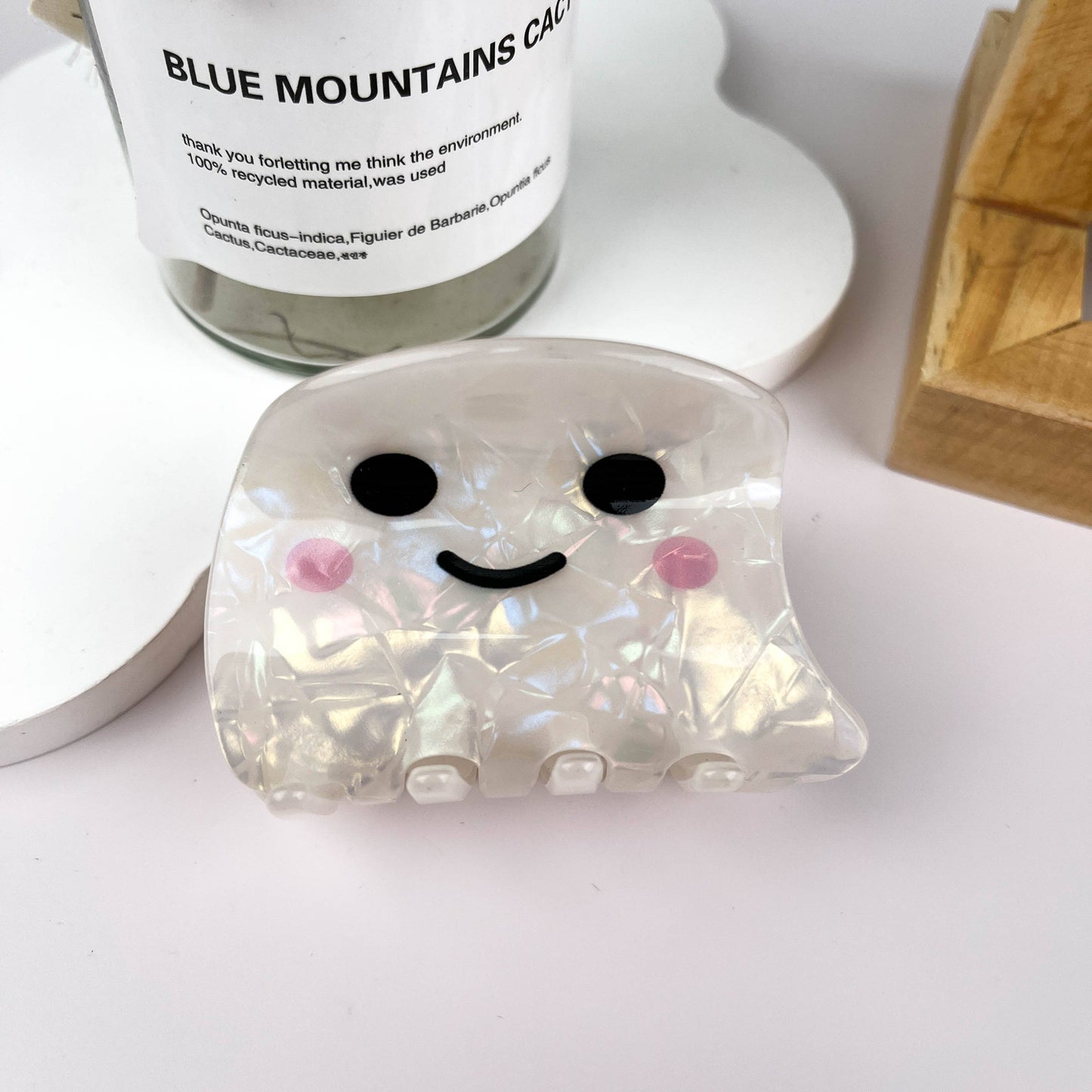 White Ghost Hair Clip