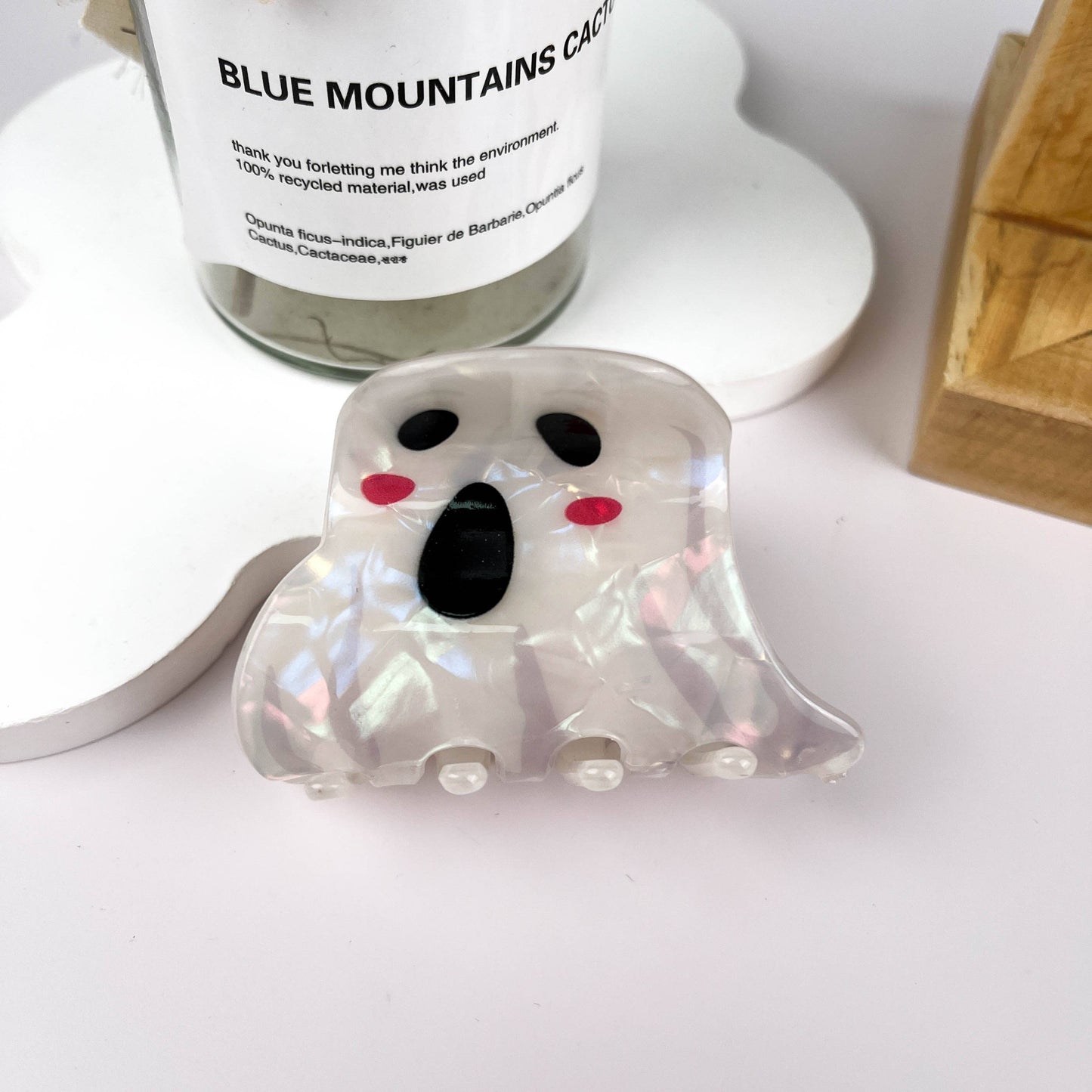 White Ghost Hair Clip