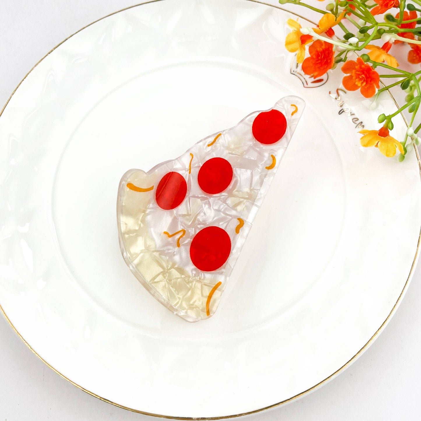 Pizza Food Hair Claw Clip