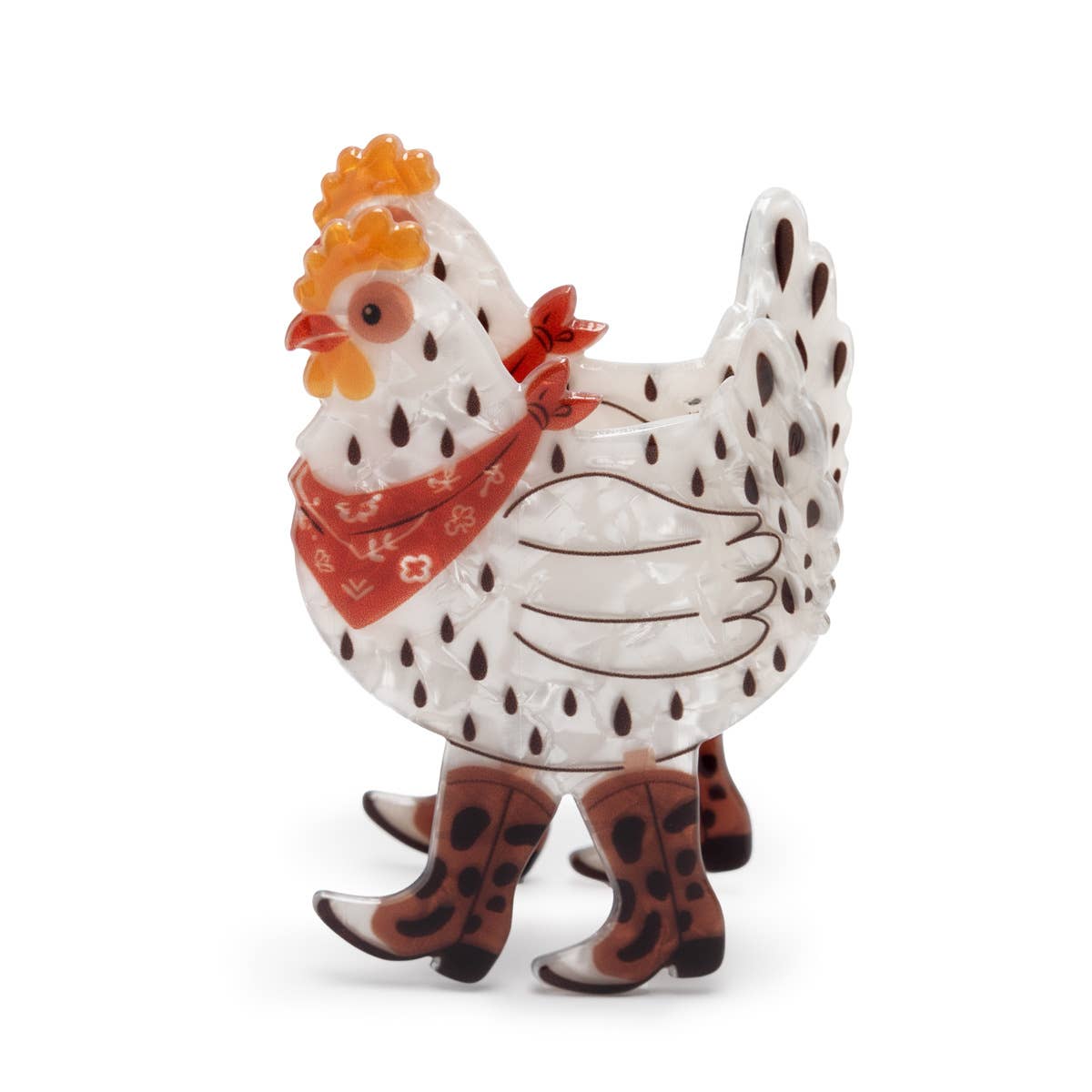 Chicken of the Day Hair Claw Clip