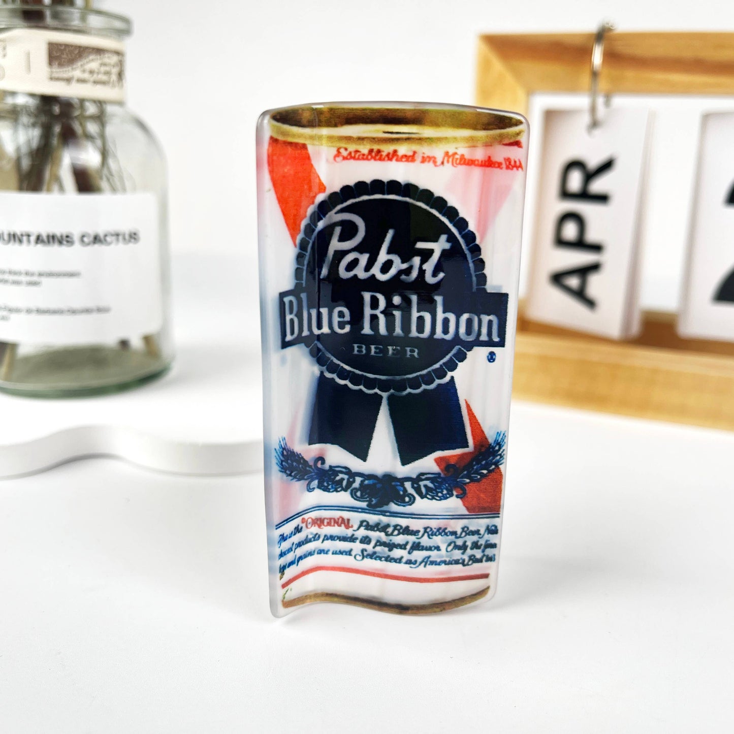 Beer can acetic acid hair claw clip