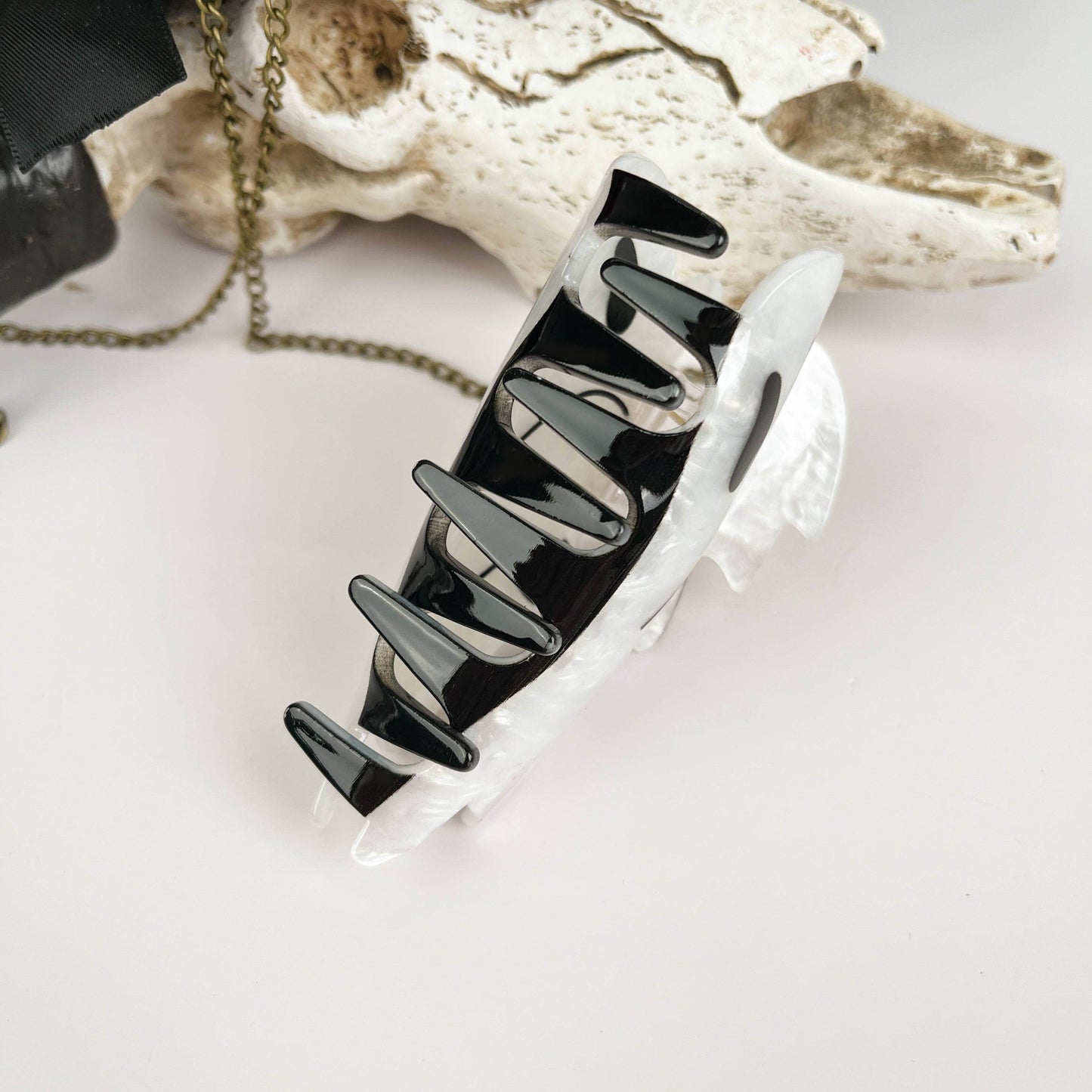 Halloween White Ghost Hair Claw Clip