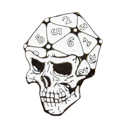 D20 Skull Pin