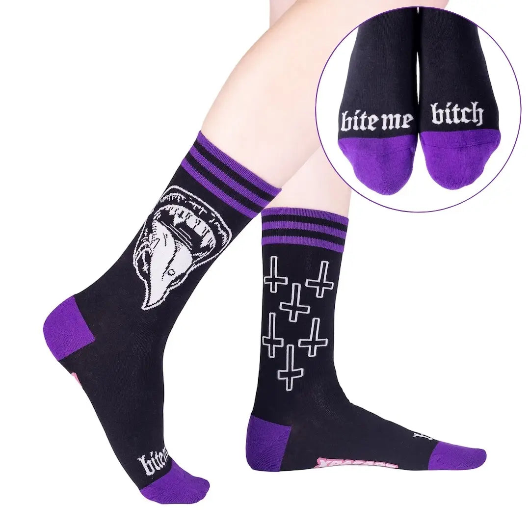 Bite me Crew Socks