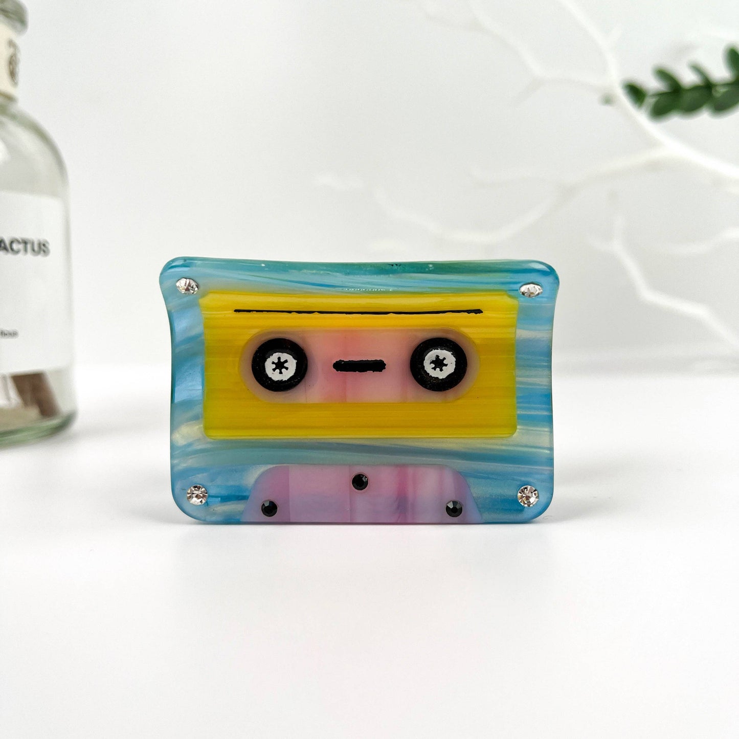 Creative Cartoon Cassette Tape Acetate Hair Claw Clip