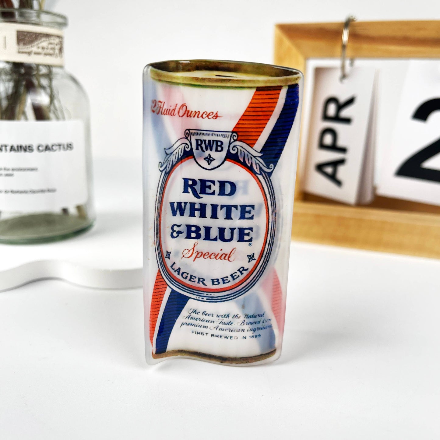 Beer can acetic acid hair claw clip