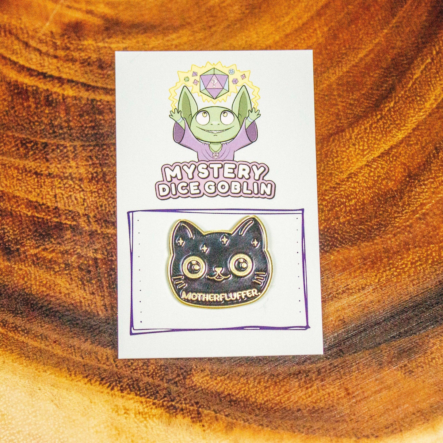 Motherfluffer Black Cat Pin