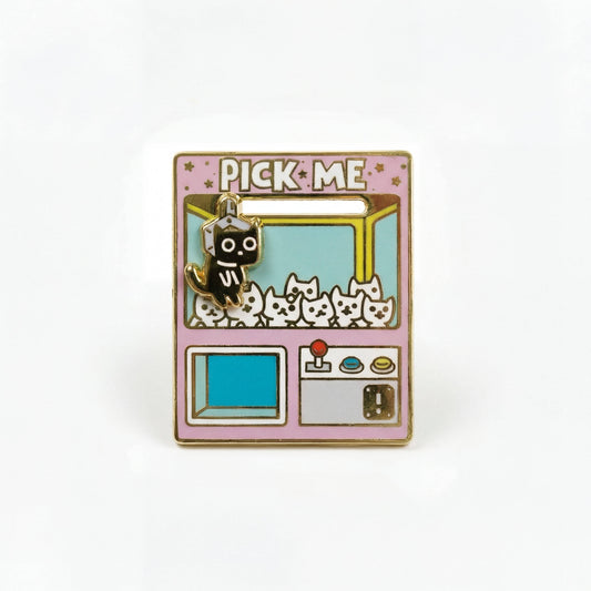 Pick Me Claw Machine Deluxe Pin
