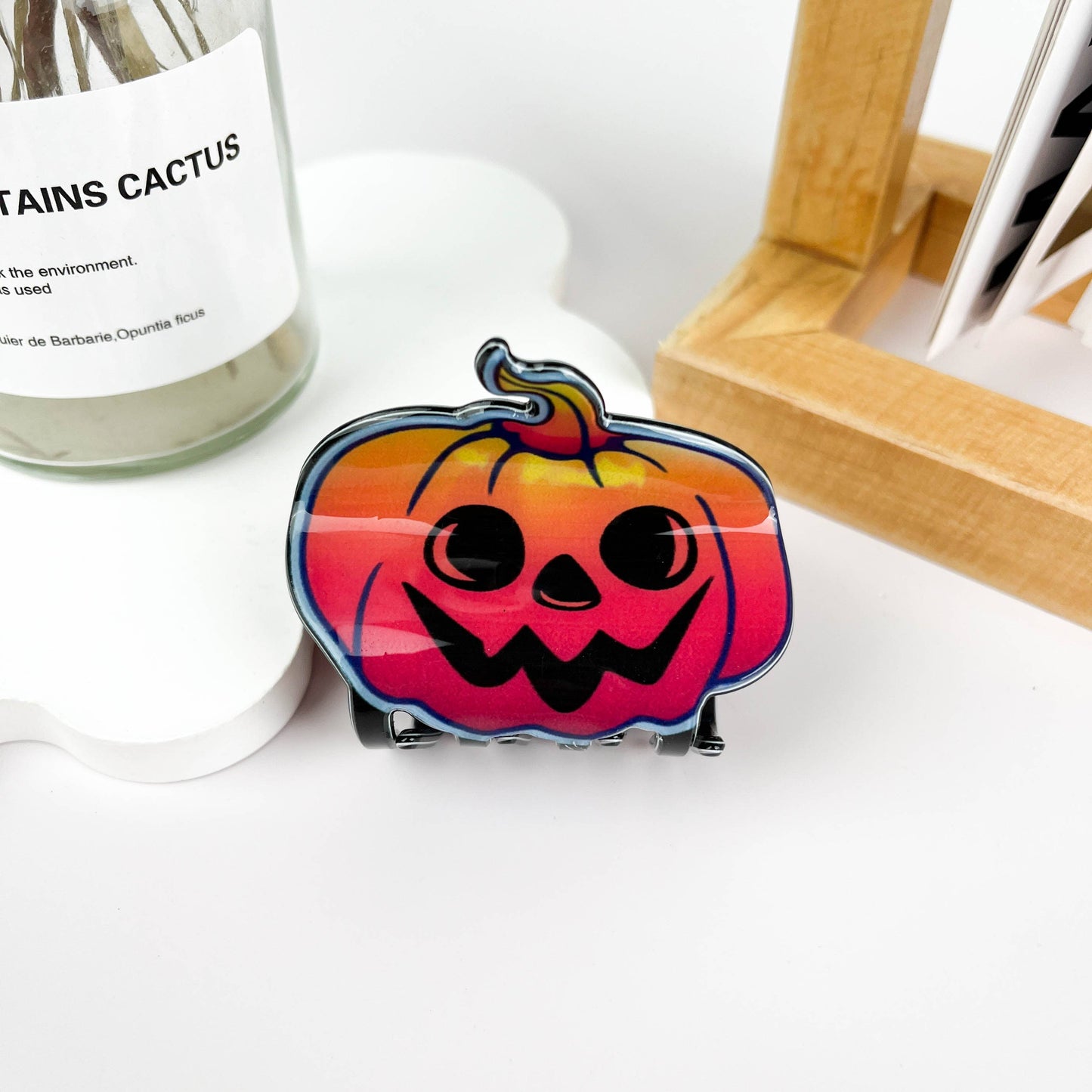 Pumpkin Hair Claw Clip