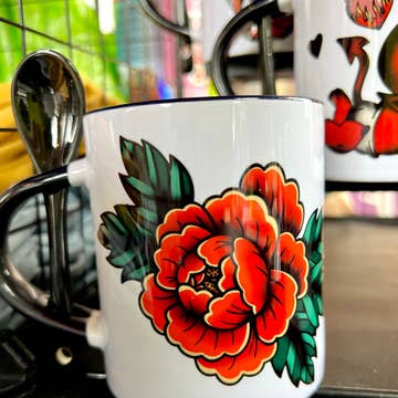 Traditional Til Death Flash Classic Mug W/Spoon