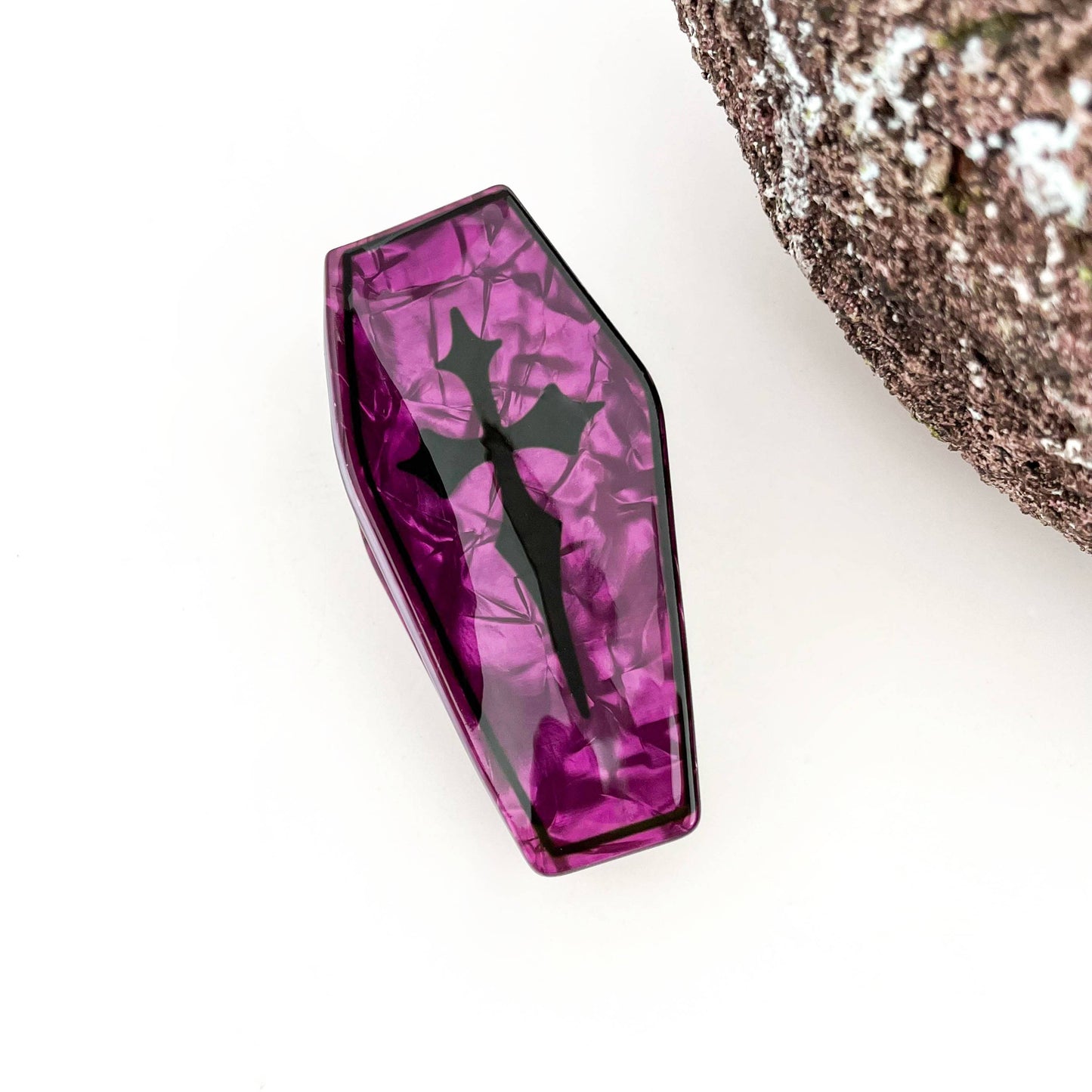 Vampire Coffin Claw Clip–Spooky Gothic Style