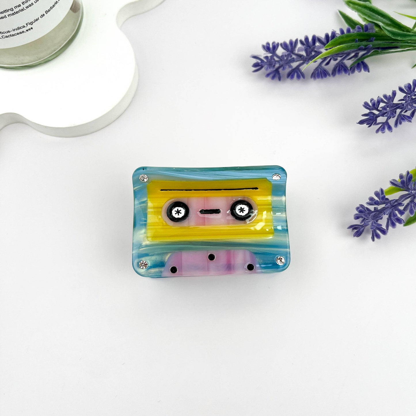 Creative Cartoon Cassette Tape Acetate Hair Claw Clip